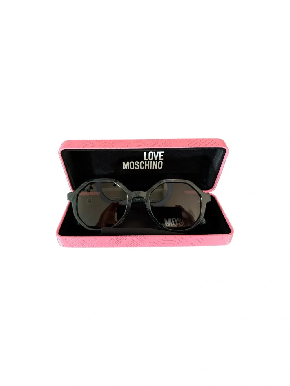 NWOT Love Moschino Green Geometric Frame Sunglasses